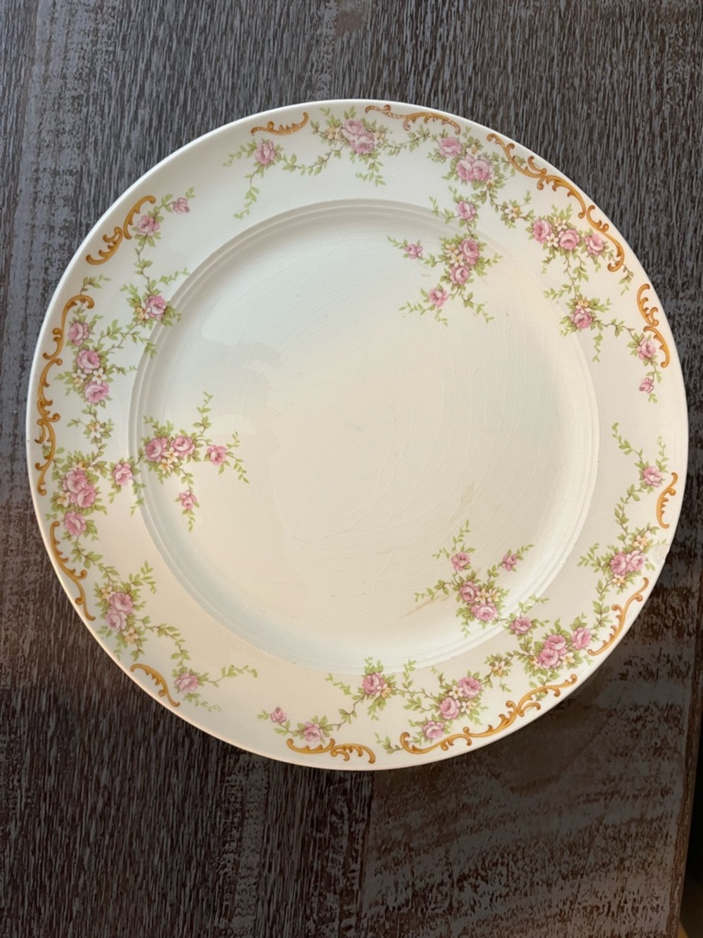 Set of 8 Vintage Salem Sandra China Floral Dinner Plate 10"
